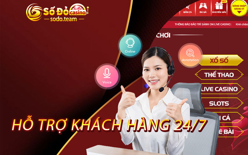 hỗ trợ khách hàng 24/7