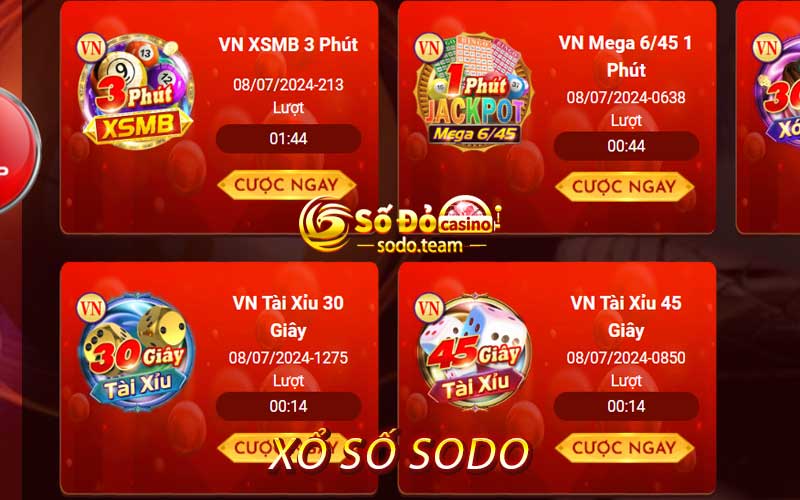 sảnh xổ số sodo